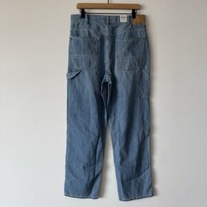 Wallace & Barnes cotton Linen carpenter jeans Pant Men's Size‎ 32 Light Wash NWT
